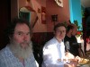 Robert Woodhouse, Michał Németh and Kamil Stachowski at dinner after a lecture in Cracow